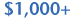 1000+